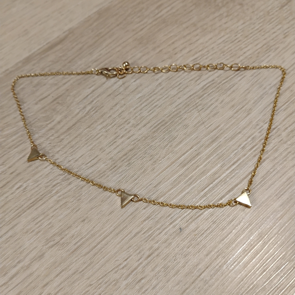Elegant Gold Triangle Charm Necklace